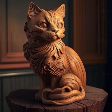 3D модель Фолдекс кошка (STL)